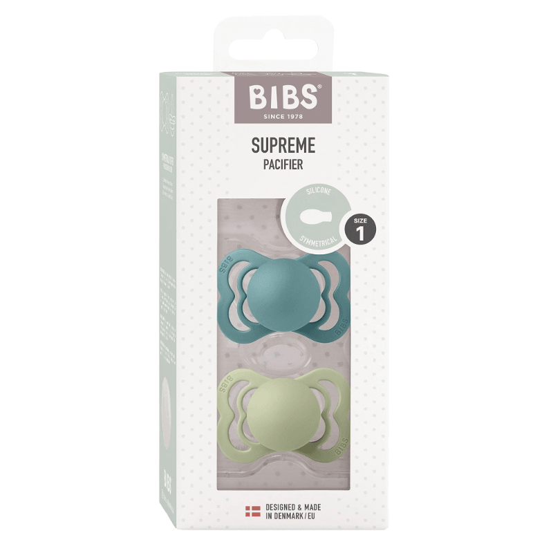 Bibs Supreme Пустышка силиконовая с 0 месяцев Island Sea-Sage 2 шт