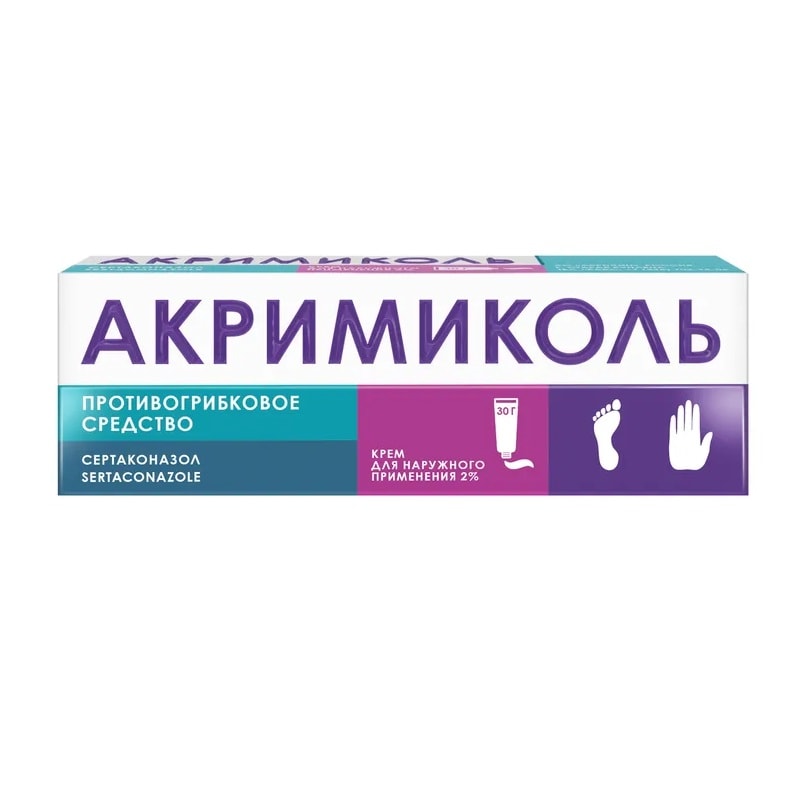 Акримиколь 2% крем для наружного применения 30 г