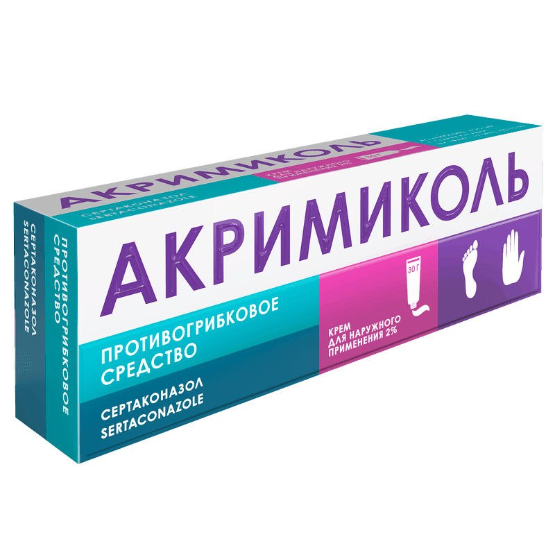 Акримиколь 2% крем для наружного применения 30 г