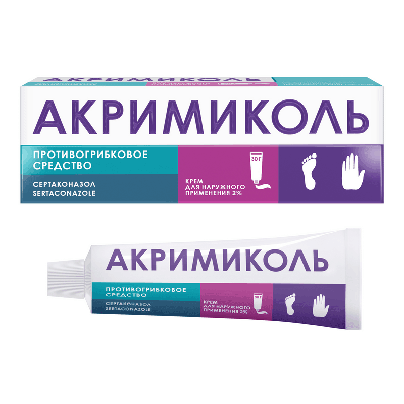 Акримиколь 2% крем для наружного применения 30 г