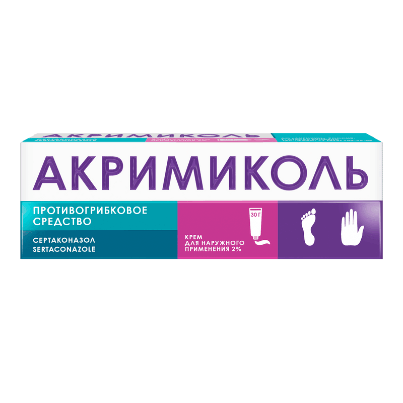 Акримиколь 2% крем для наружного применения 30 г