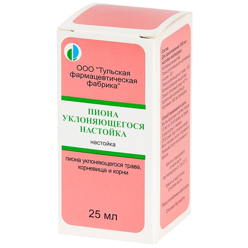 Пиона уклоняющегося настойка 25 мл