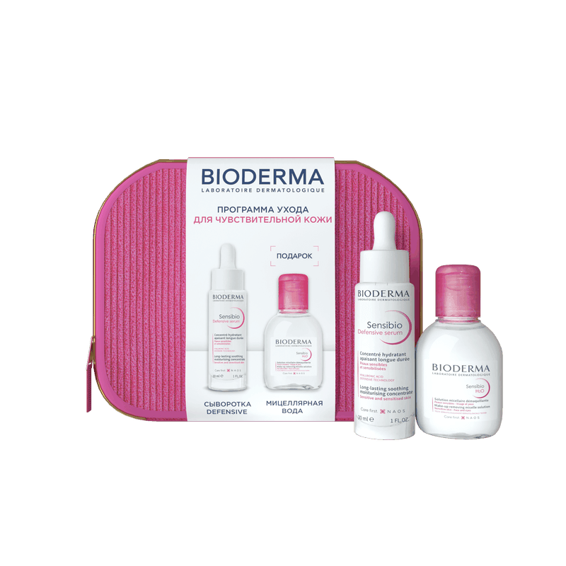 Bioderma Сенсибио Набор (сыворотка 30 мл+вода мицеллярная Н2О 100 мл)