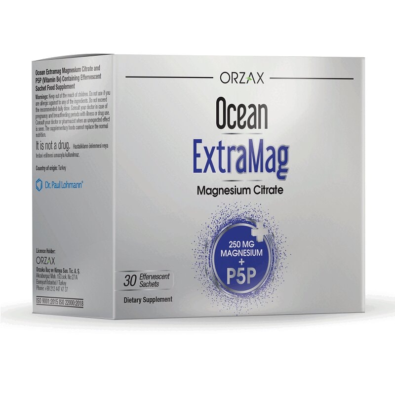 Orzax Ocean Экстрамаг 250 мг порошок Клубника 30 шт