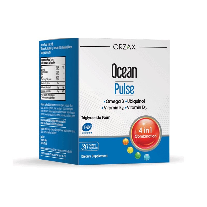 Orzax Ocean Пульс Комплекс для сердца мозга и костей капсулы 30 шт