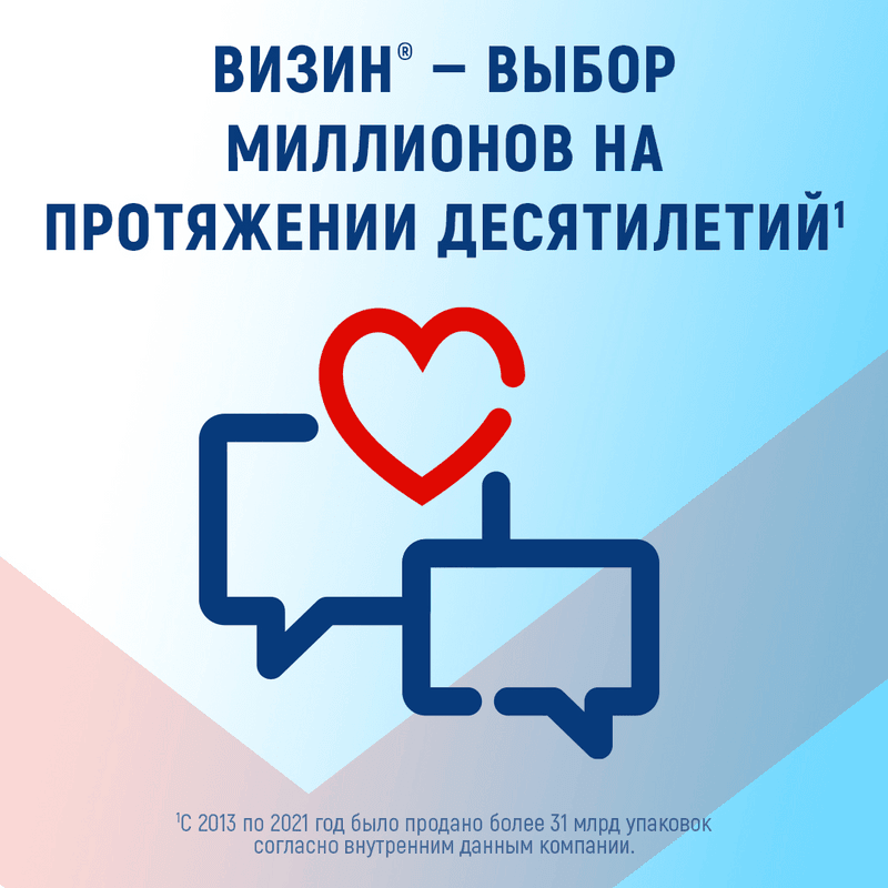 Визин Комфорт 0,05% капли глазные 15 мл