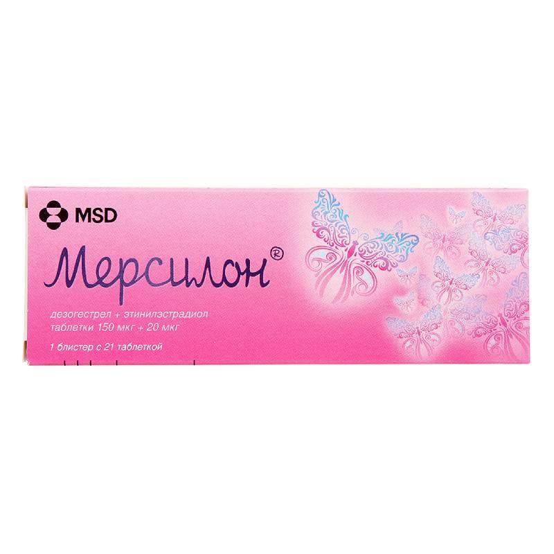 Мерсилон 150 мкг+20 мкг таблетки 21 шт