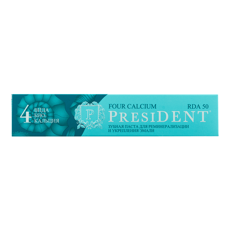 PresiDENT Four Calcium Зубная паста 75 г