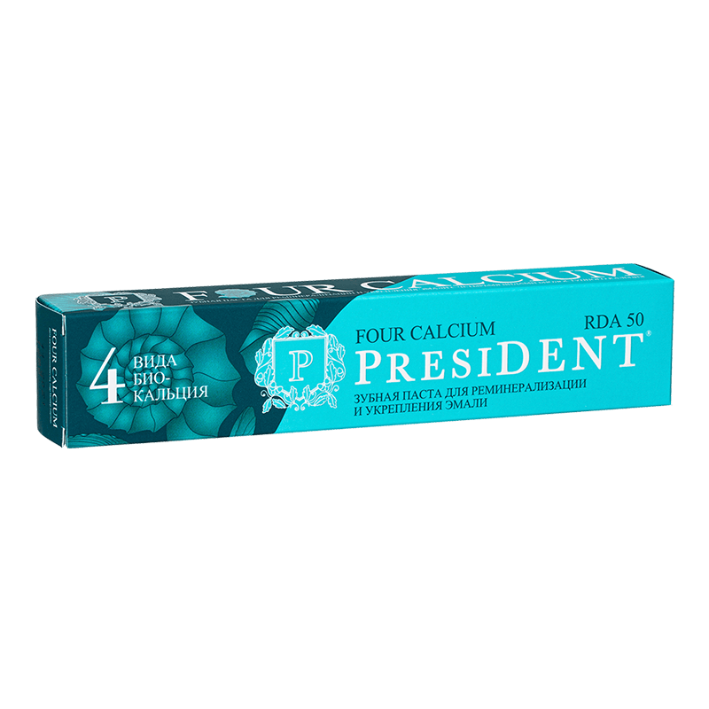 PresiDENT Four Calcium Зубная паста 75 г