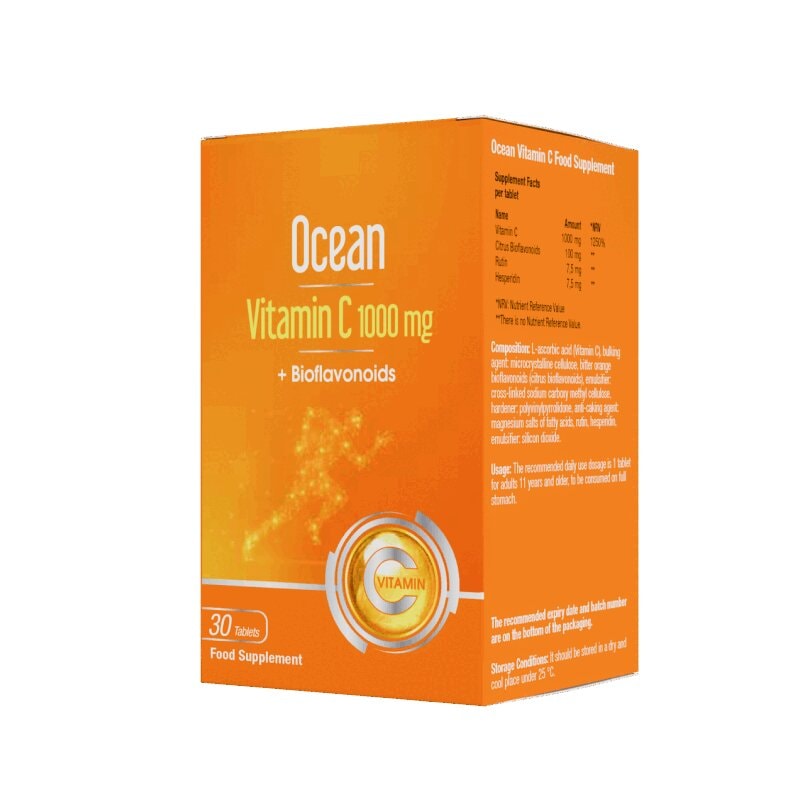 Orzax Ocean Витамин С 1000 мг таблетки 30 шт
