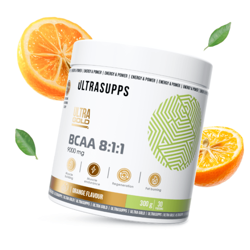 Ultrasupps BCAA 8:1:1 Комплекс аминокислот порошок Апельсин 300 г