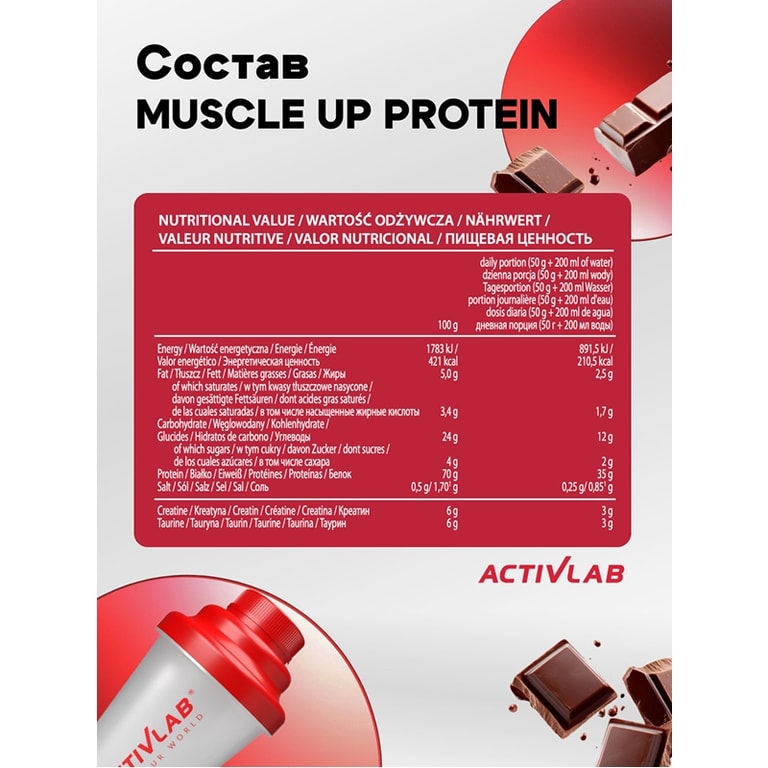 АктивЛаб Масс Ап Протеин порошок 700 г Шоколад