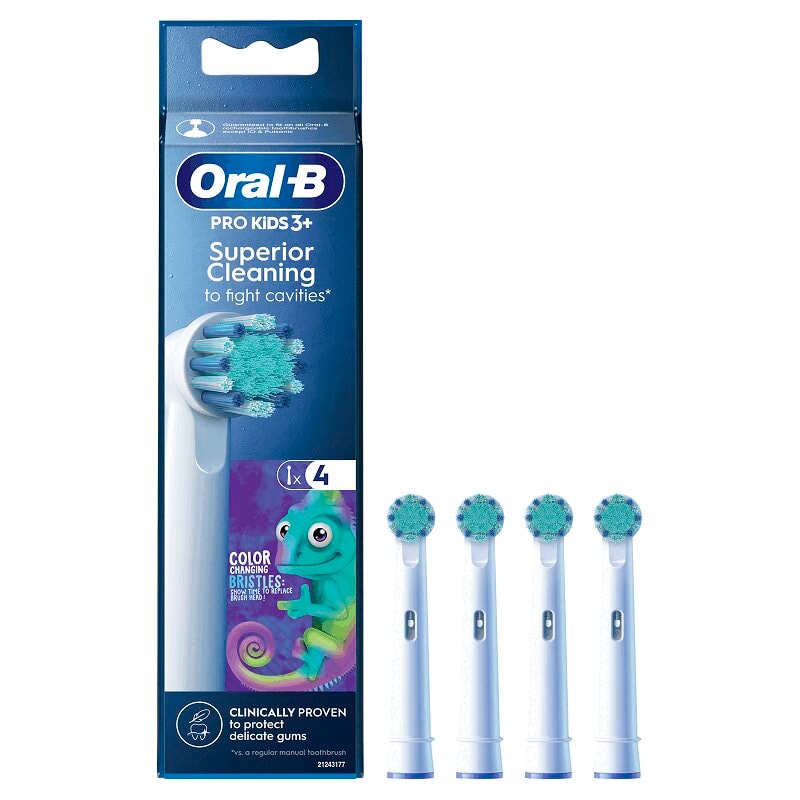 Oral-B Pro Kids Насадки для зубной электрической щетки для детей с 3 лет 4 шт