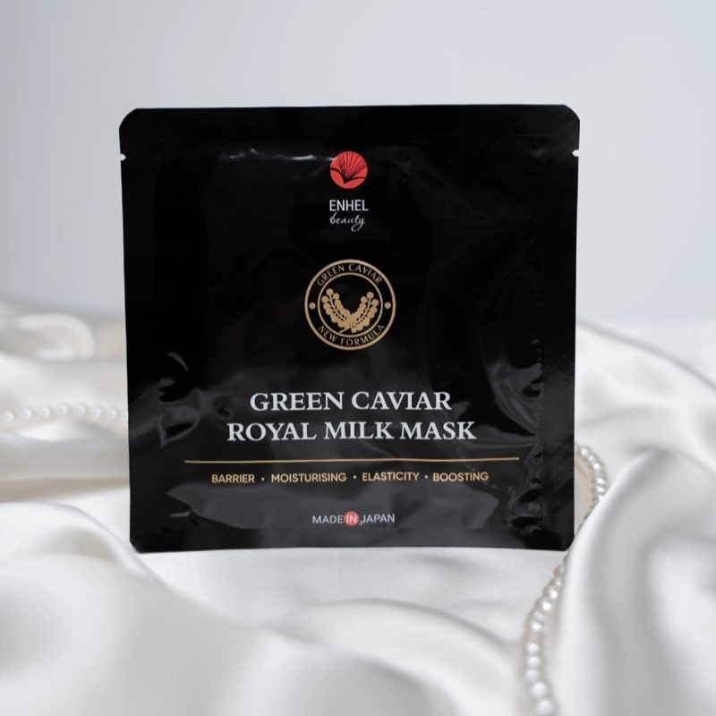 Enhel Beauty Маска для лица молочная королевская с зеленой икрой