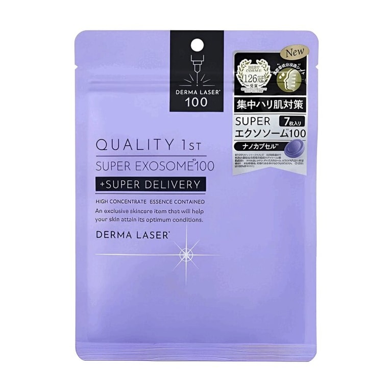 Quality 1st Маска омолаживающая тканевая Супер Экзосомы 7 шт