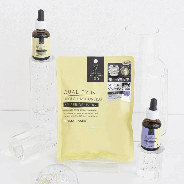 Quality 1st Маска омолаживающая тканевая Супер Глутатион 7 шт