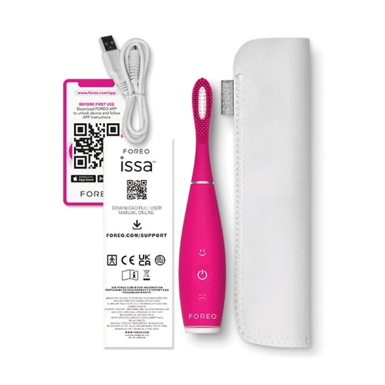 Foreo ИССА 4 смайл Щетка зубная звуковая гибридная вайлд стравберри