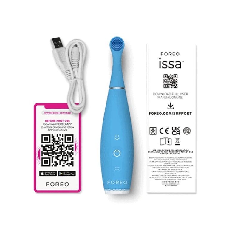 Foreo ИССА 4 Беби Щетка зубная звуковая для детей бабл блю