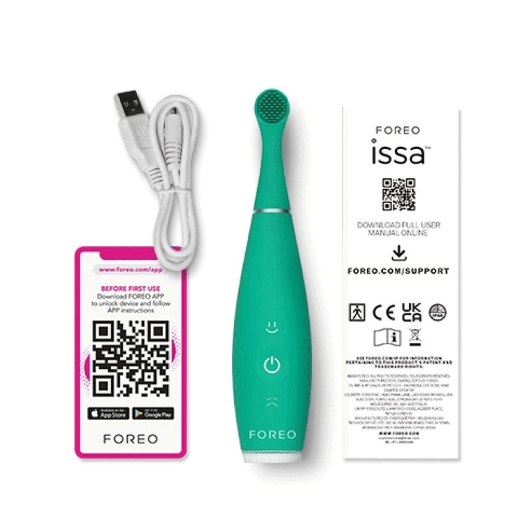 Foreo ИССА 4 Беби Щетка зубная звуковая для детей зеленый киви