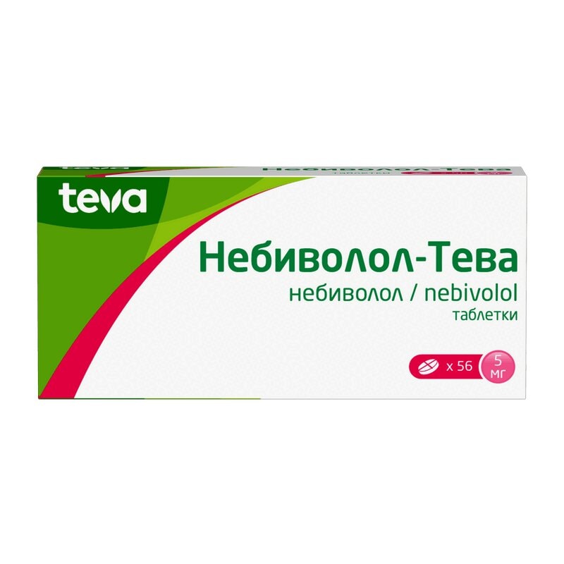 Небиволол-Тева 5 мг таблетки 56 шт