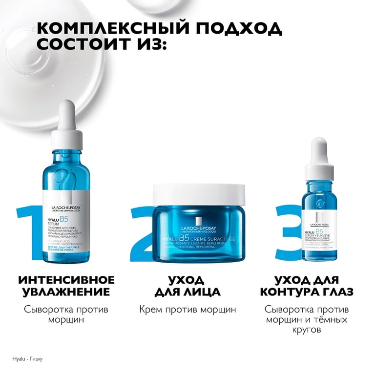 La Roche-Posay Hyalu B5 Сыворотка увлажняющая концентрированная для лица против морщин 50 мл