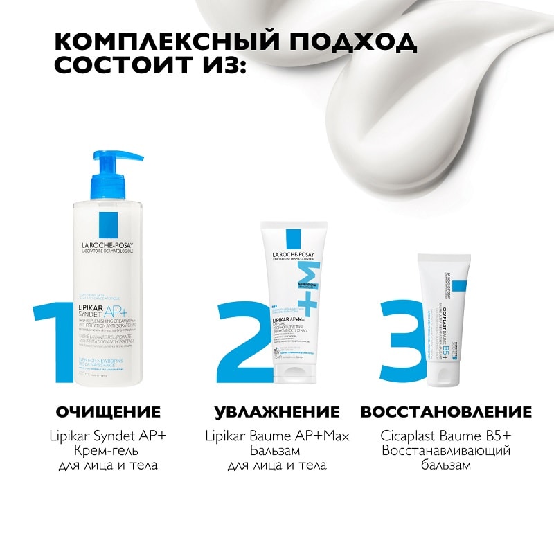 La Roche-Posay Lipikar AP+MAX Бальзам тройного действия для сухой очень сухой и склонной к атопии коже 75 мл