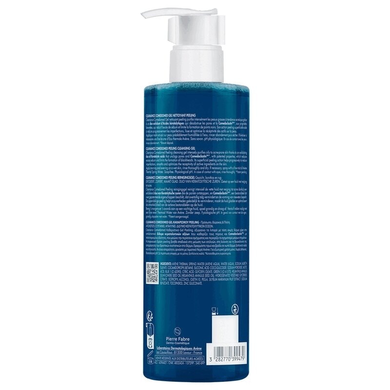 Avene Клинанс Комедомед Гель-пилинг для кожи склонной к акне очищающий обновляющий 400 мл