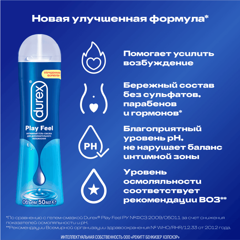 Durex Play Feel Гель-смазка 50 мл