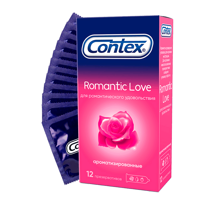 Contex Romantic Love Презервативы ароматизированные 12 шт