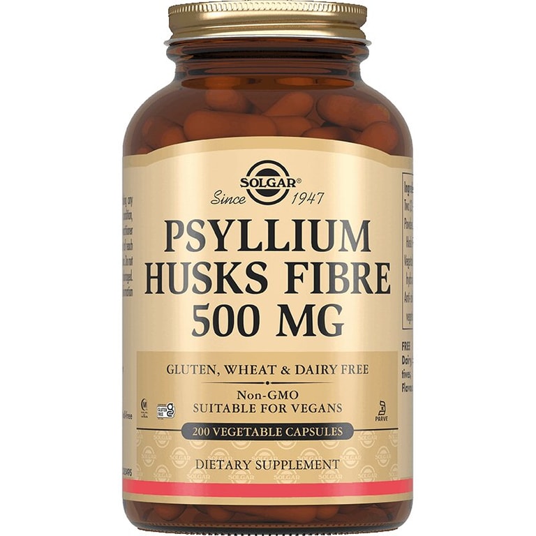 Solgar Псиллиум пищевые волокна 500 мг капсулы 200 шт