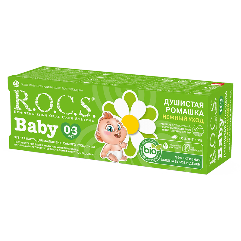 R.O.C.S. Baby Зубная паста для детей 0-3 лет Ромашка 45 г