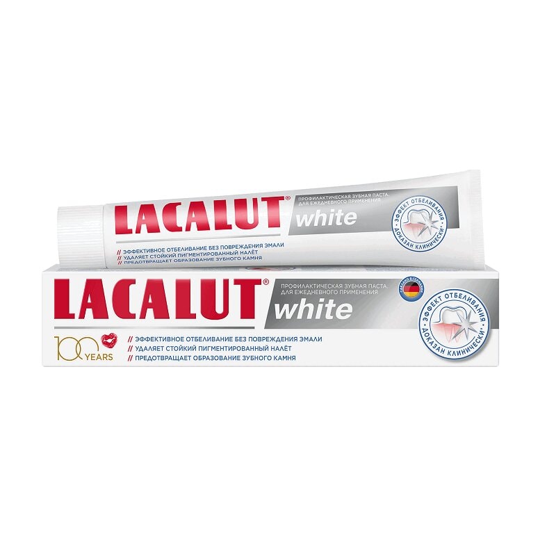 Lacalut White Зубная паста отбеливающая 75 мл