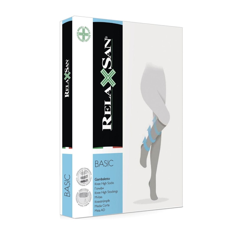 Relaxsan Basic Гольфы компрессионные Gambaletto 1 класс компрессии 140 den размер 2 Черные