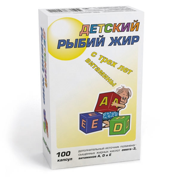 RealCaps Рыбий жир Детский капсулы 100 шт
