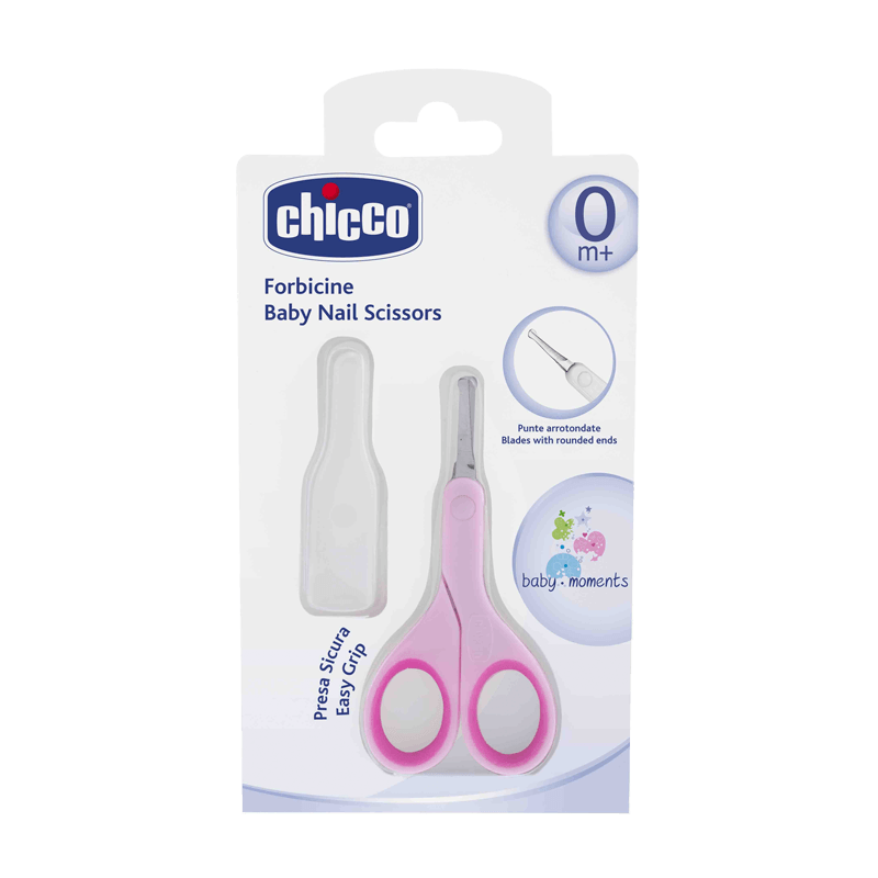 Chicco Ножницы детские с закругленными концами Розовый 0+