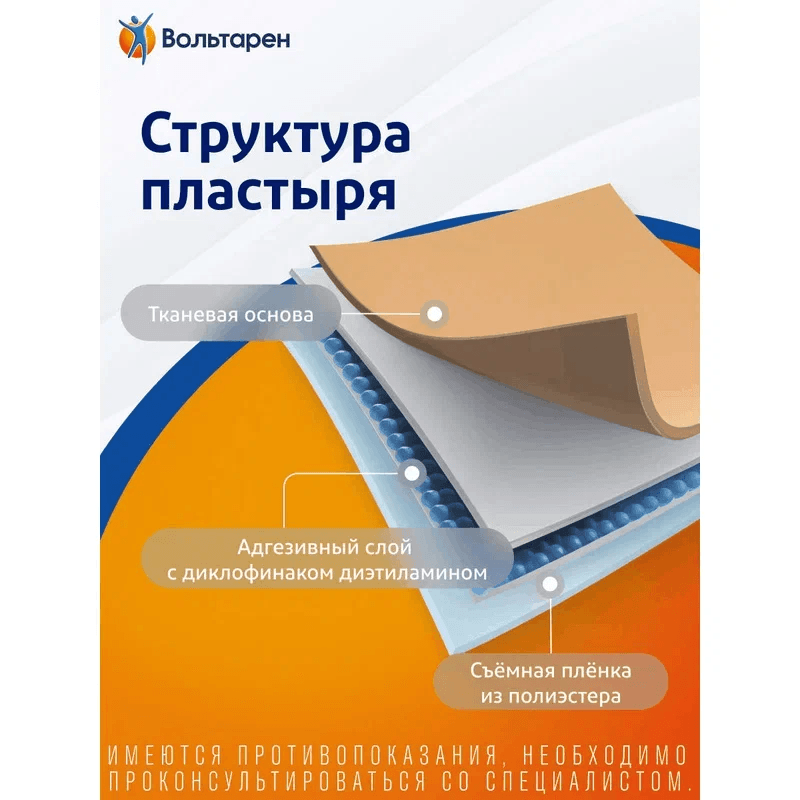 Вольтарен 30 мг/сут пластырь трансдермальный 100 мм х 140 мм 2 шт