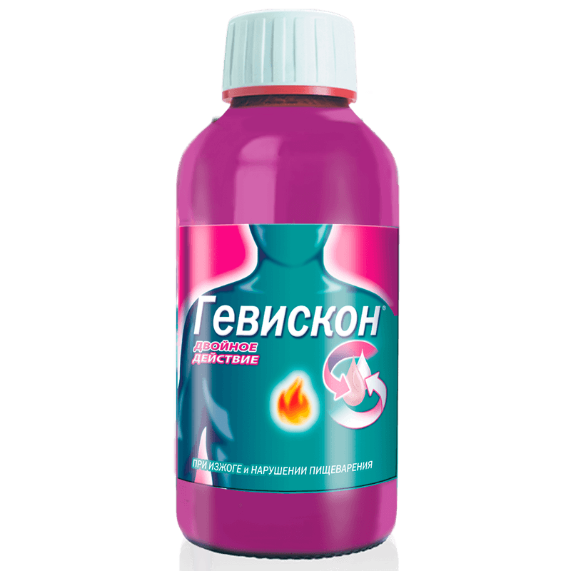Гевискон Двойное Действие суспензия Мята 150 мл