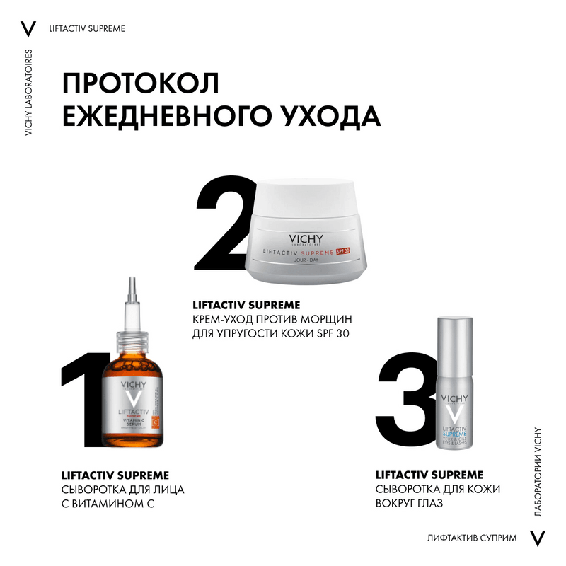 Vichy Liftactiv Supreme Сыворотка для кожи вокруг глаз 15 мл