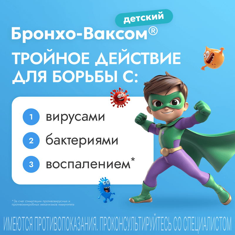 Бронхо-Ваксом детский 3,5 мг капсулы 30 шт