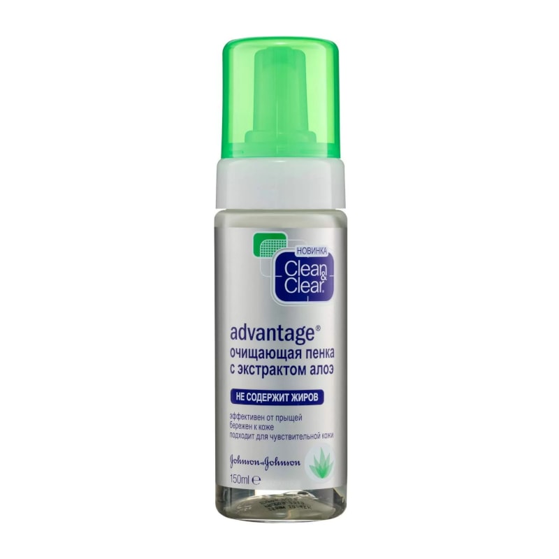 Clean&Clear Advantage Пенка очищающая с экстрактом алоэ 150 мл