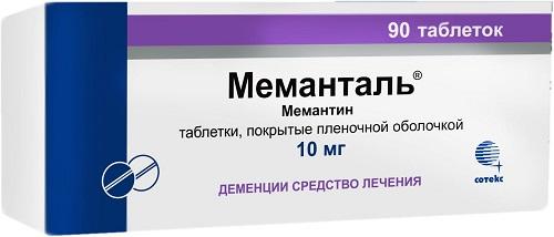 Меманталь таблетки 10 мг 90 шт