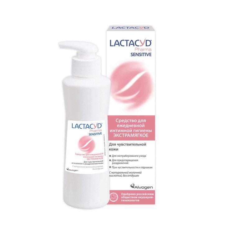 Лактацид Фарма Сенситив средство для интимной гигиены д/чувствительной кожи фл.250 мл