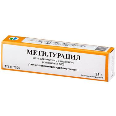 Метилурацил мазь 10% туба 25г 1 шт