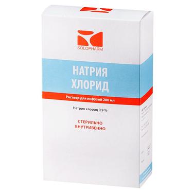Натрия хлорид-СОЛОфарм раствор 0,9% фл.200мл 1 шт