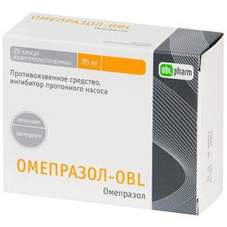 Омепразол-OBL капсулы 20 мг N28