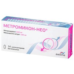 Метромикон-Нео суппозитории вагинальные 14 шт