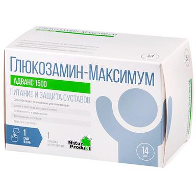 Глюкозамин-Максимум Адванс 1500 порошок 10г саше 14 шт.