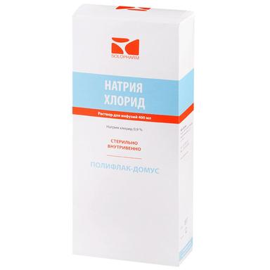 Натрия хлорид-СОЛОфарм р-р д/инф.0,9% фл.400мл №1