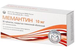 Мемантин таблетки 10 мг 30 шт