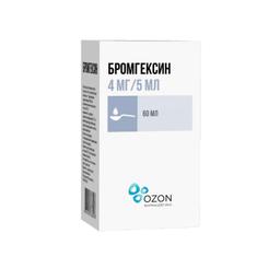 Бромгексин раствор для приема 4 мг/5 мл 60 мл